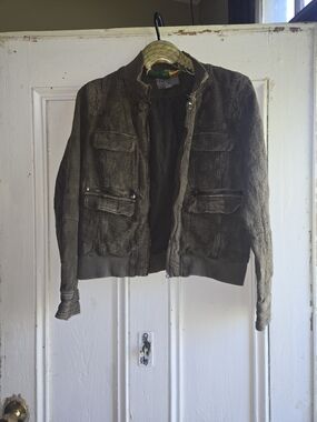 Anthropologie's Marrakech Women's Olive Brownish Green Bomber Jacket
